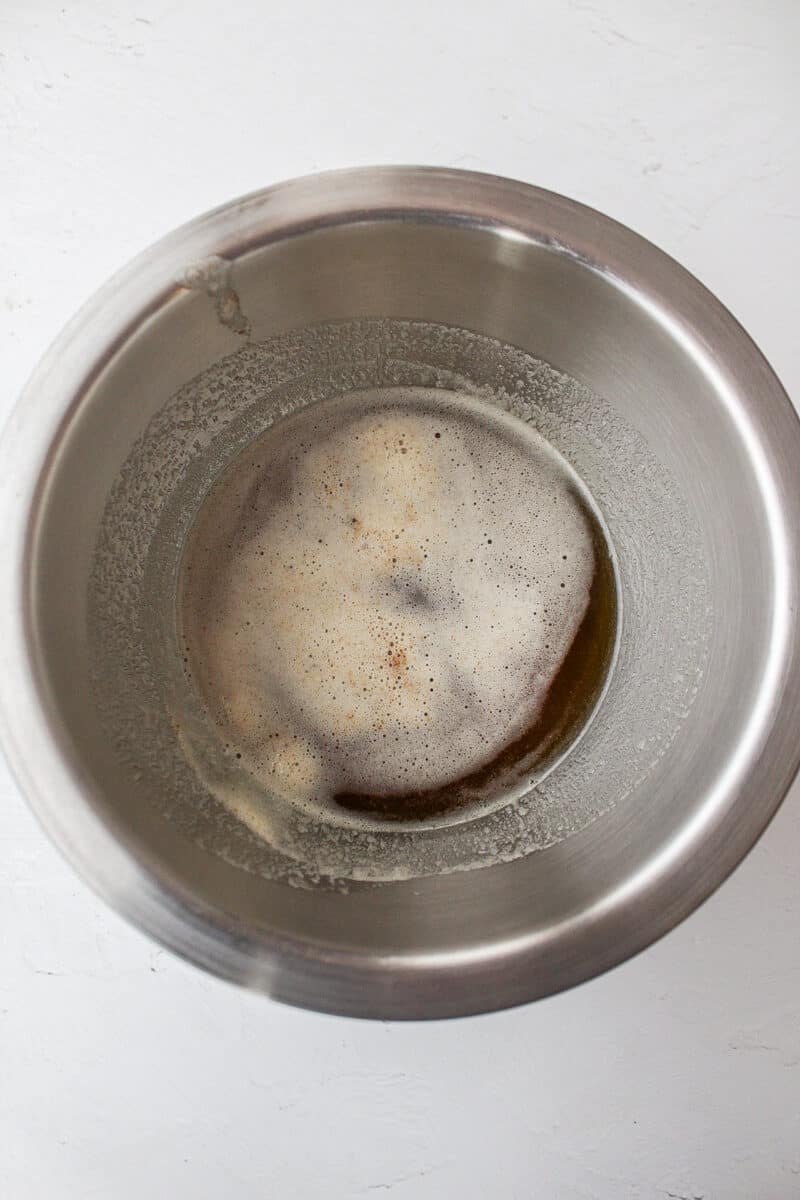 brown butter in a bowl