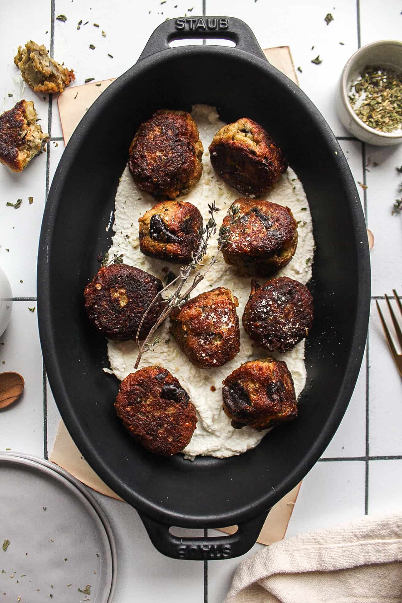 Eggplant and Ricotta Meatballs Recipe (No Meat)-image