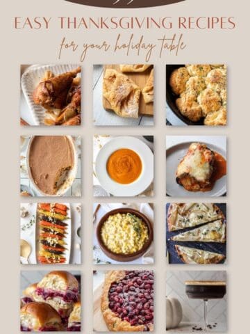 35 Thanksgiving Recipes for your holiday table info graphic.
